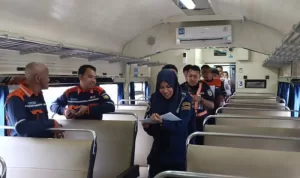 KAI Divre III Palembang Rampcheck SPM di Stasiun dan Kereta Api