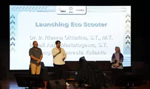 Inovasi Kendaraan Ramah Lingkungan SCOTERA Diperkenalkan oleh Mahasiswa Teknik Industri BINUS