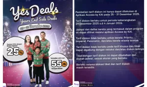 Libur Akhir Tahun Lebih Hemat, KAI Daop 7 Madiun Beri Diskon 25 Kelas Eksekutif hingga Rp390 Ribuan