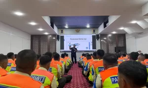 Pastikan Keamanan dan Keselamatan Untuk Penumpang Pasca Nataru, KAI Services Gelar Pembinaan Petugas Keamanan Stasiun