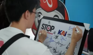 Sosialisasi Anti Pelecehan di Stasiun Dukuh Atas