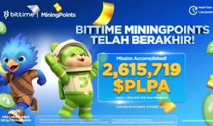 Bittime Mining Points Resmi Berakhir