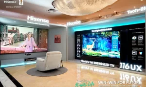 Hisense Kenalkan TV Flagship 116inci RGB MiniLED UXQ dan Laser Cinema L9Q di ASEAN Partner Conference 2026