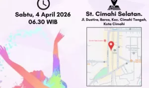 Senam Sehat Gratis dan Layanan Kesehatan Untuk Masyarakat di Stasiun Cimahi Selatan