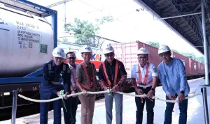 KAI Logistik Luncurkan 2 Rangkaian KA Kontainer Baru
