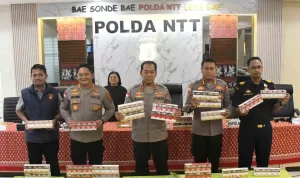 Polda NTT Ungkap Jaringan Rokok Ilegal Internasional, Negara Diselamatkan dari Kerugian Rp12,3 Miliar