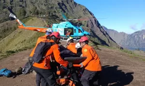 Helikopter FINNS Search & Rescue berhasil evakuasi wisatawan terluka dari Gunung Rinjani