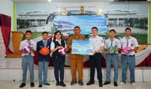 KAI Bandara Dukung Aktivitas Olahraga Pelajar SMA Negeri 1 Lubuk Pakam dan Perkuat Edukasi Keselamatan Perkeretaapian