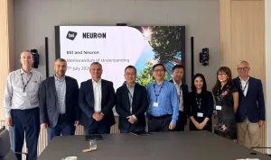 Perwakilan dari kedua BSI dan Neuron Digital menghadiri upacara penandatanganan MoU.