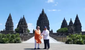 Prabowo dan PM Modi Tegaskan Ikatan Peradaban Indonesia-India di Candi Prambanan