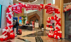 Sambut HUT ke-81 RI, BRI BO Sudirman Semanggi Semarakkan Kantor dengan Dekorasi Nuansa Merah Putih