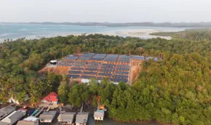 Di hadapan Presiden RI, Pertamina NRE Pamerkan PLTS Pulau Sembur Dukung Program PLTS 100 GWp