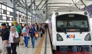 KA Srilelawangsa Tertemper Kendaraan di Perlintasan Resmi Terjaga Binjai, Perjalanan Kereta Tetap Aman