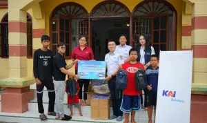 KAI Bandara Salurkan Bantuan Pendidikan untuk Anak-anak Panti Asuhan Al Washliyah Lubuk Pakam