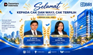 R. Aditya Soeparno Putra Terpilih sebagai Change Agent Koordinator BRI Region 6 Periode 2026–2027